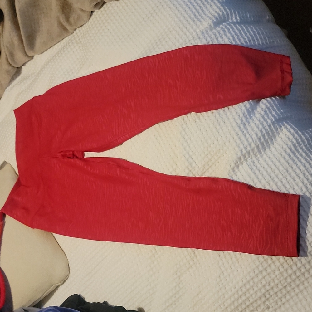 NWOT HIGH WAIST RED TRAINERS